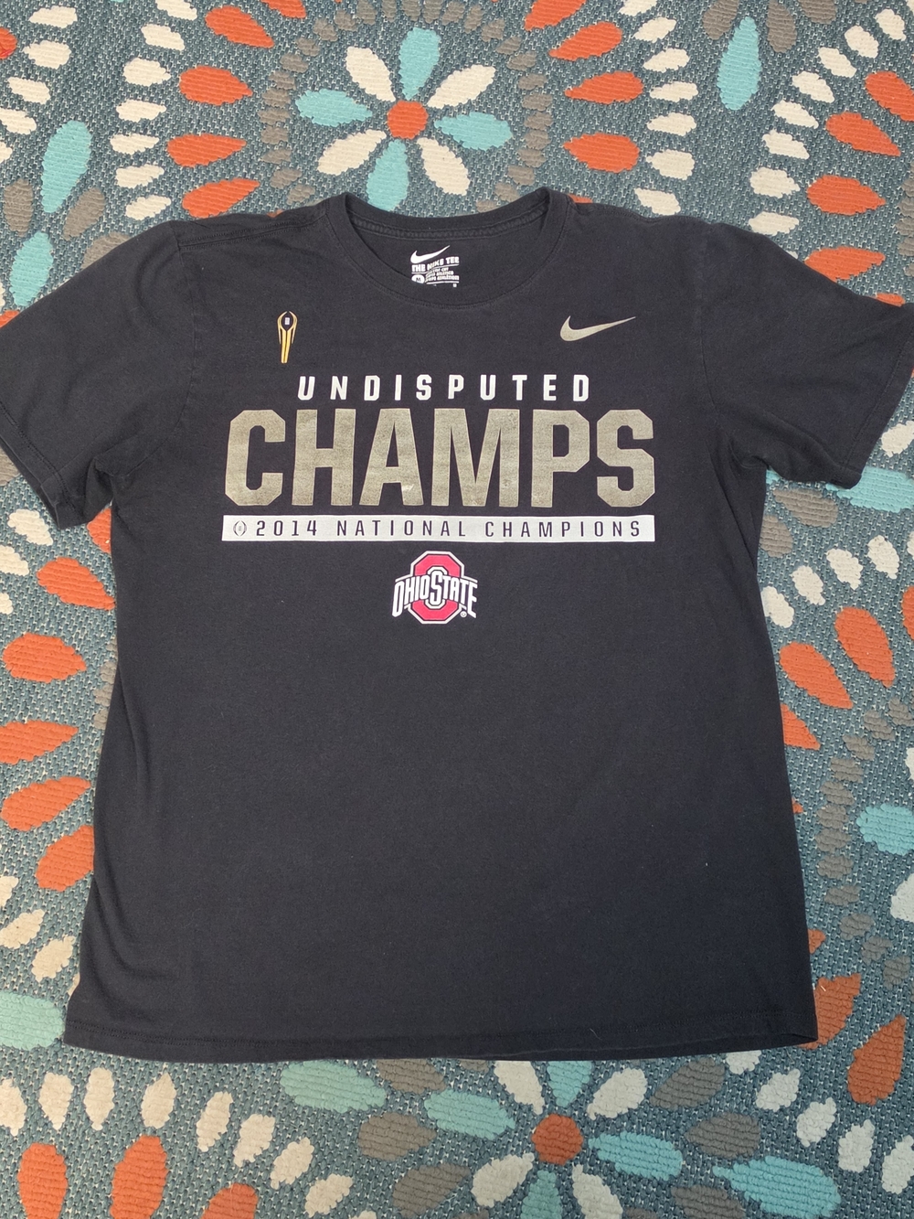Nike Ohio State Black "Undisputed Champs" National Champions T-Shirt
